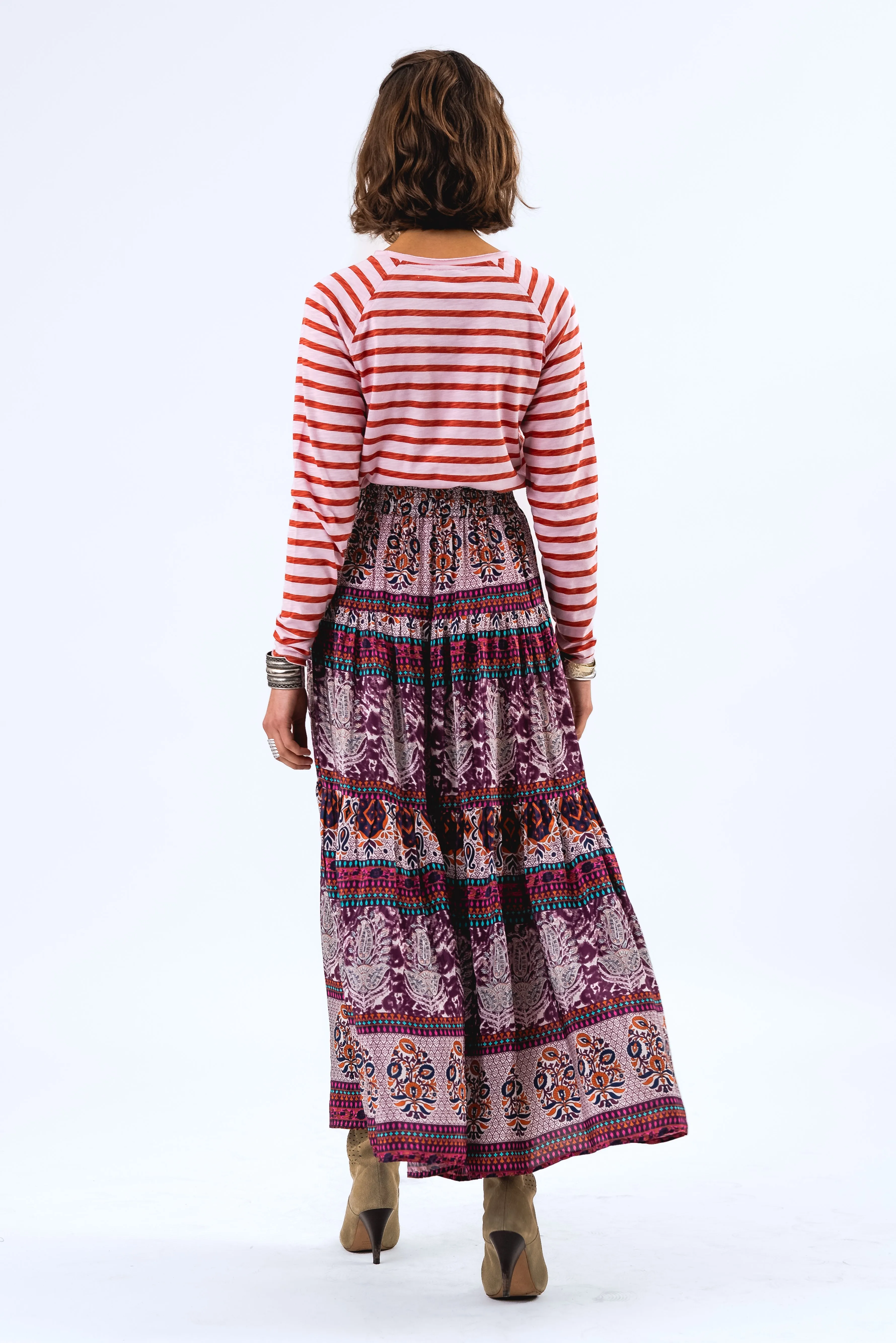 25172-2026 Skir Sunsetll Maxi Sk Flower-Print