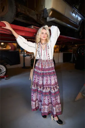 25172-2026 Skir Sunsetll Maxi Sk Flower-Print