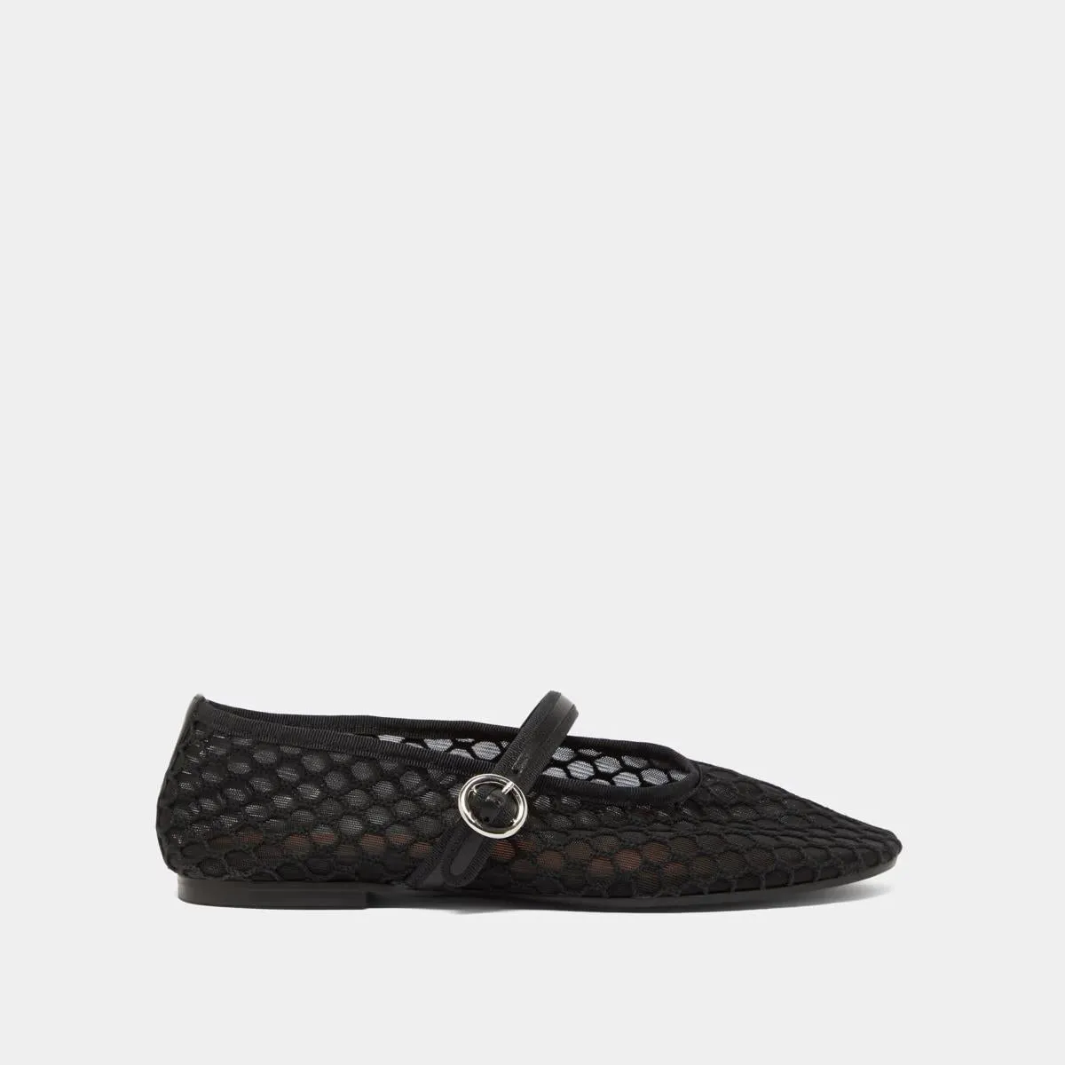 264- Deessia Mesh/cuir Noir-noir