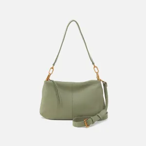 Advance Shoulder Bag In Pebbled Leather - Watercress
