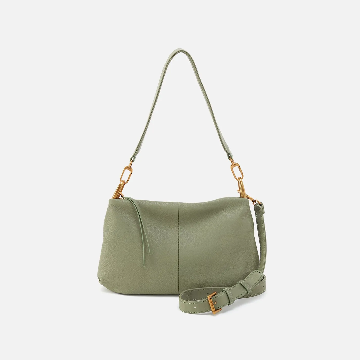 Advance Shoulder Bag In Pebbled Leather - Watercress