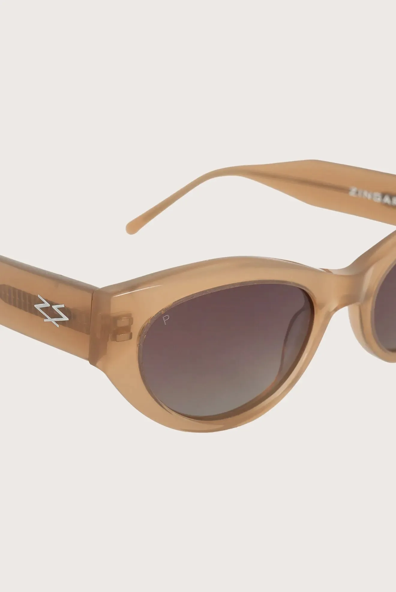 Agnes S Glasses - Cat Eye - Milky Hazel