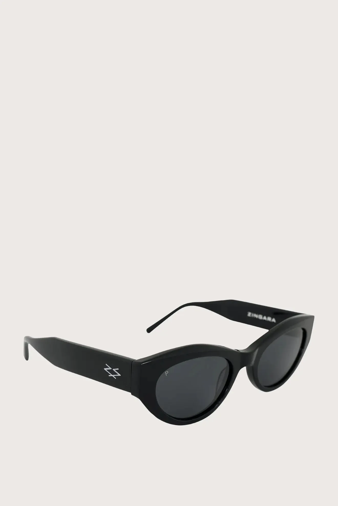 Agnes S Sunglasses - Cat Eye - Shiny Black