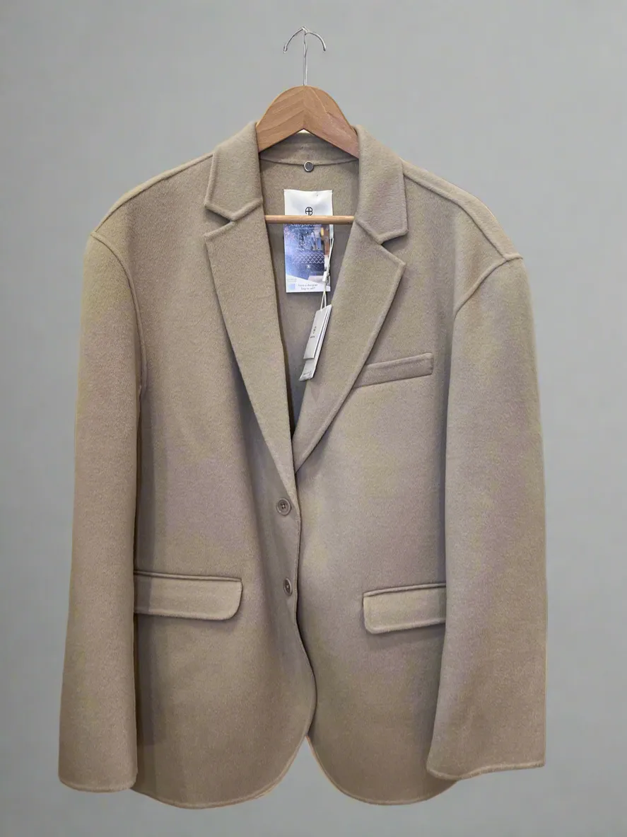 Anine Bing Cream Blazer - Size XL
