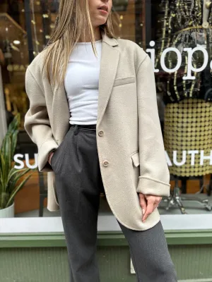 Anine Bing Cream Blazer - Size XL