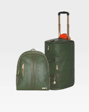 Apollo 1 Backpack & Rolling Duffle Bag Set in Olive