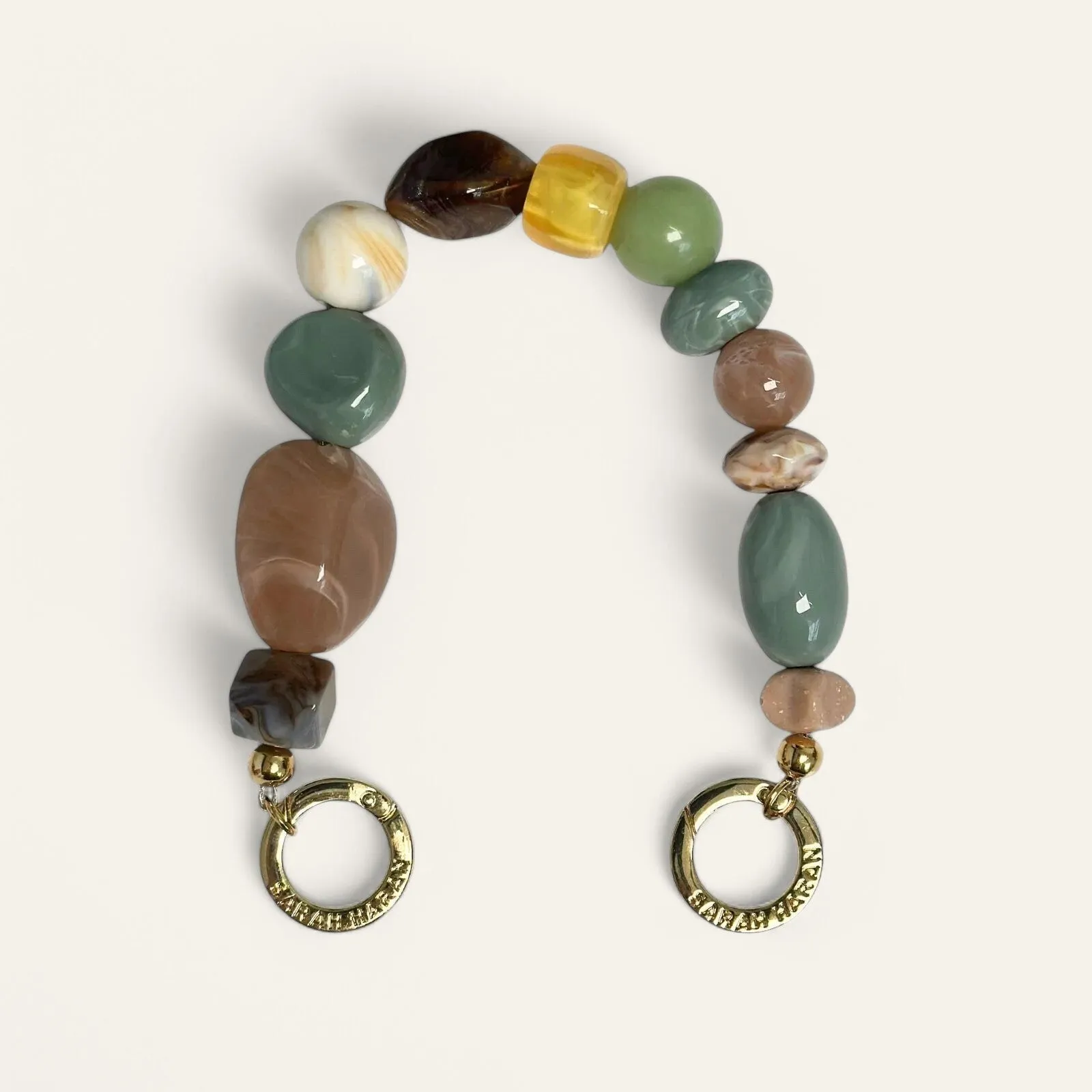 Aurora Strap Embellisher | Serengeti with Gold hardware