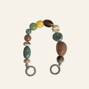 Aurora Strap Embellisher | Serengeti with Silver hardware