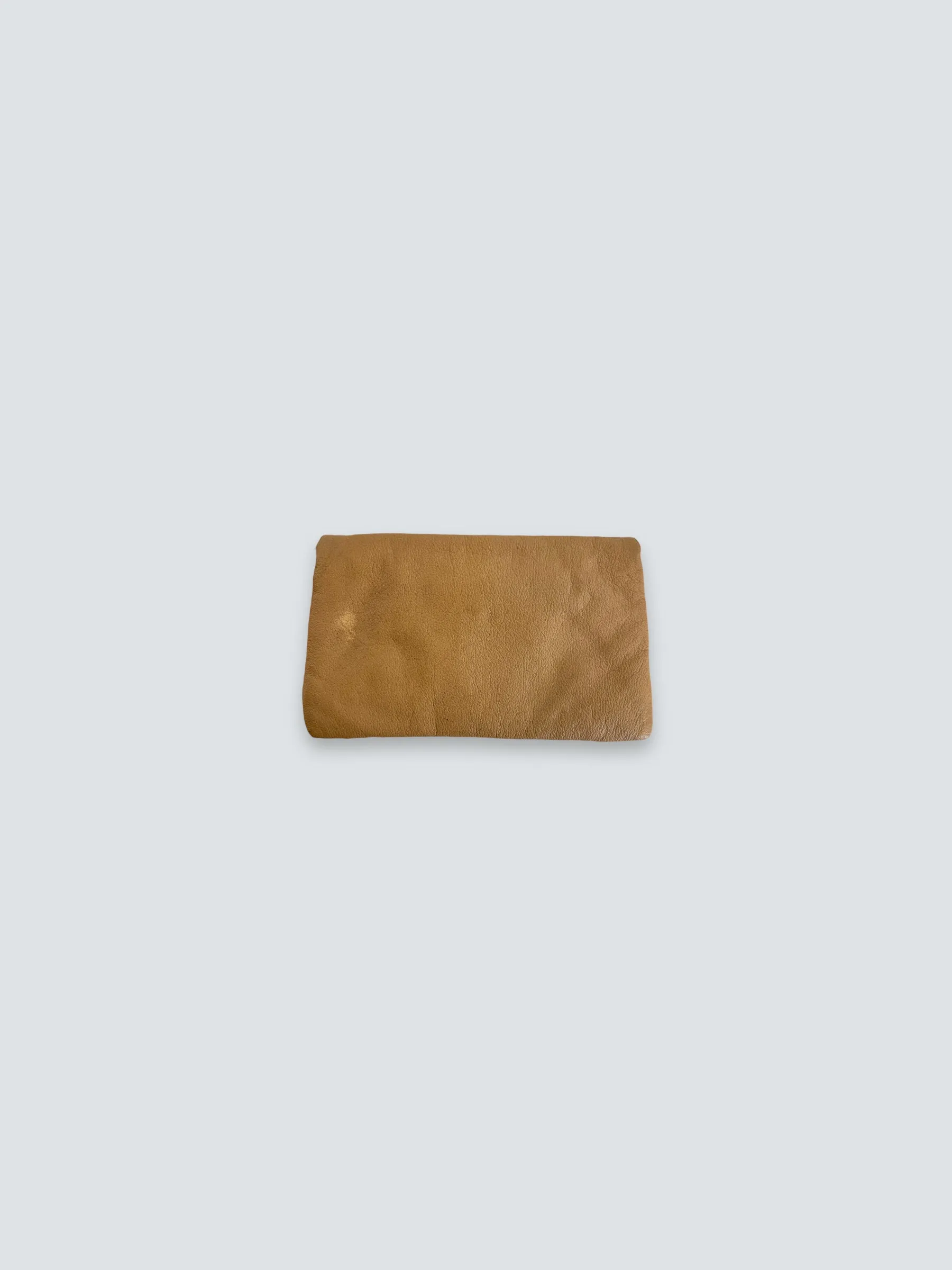 Balenciaga Beige Leather Envelope Clutch