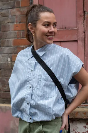 Bellerose Greg Blue Stripe Shirt
