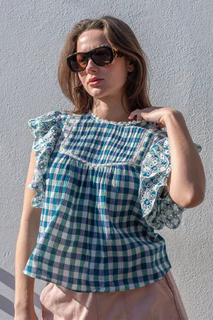 Bellerose Hudalla Check A Gingham Blouse