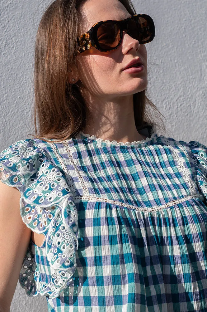 Bellerose Hudalla Check A Gingham Blouse