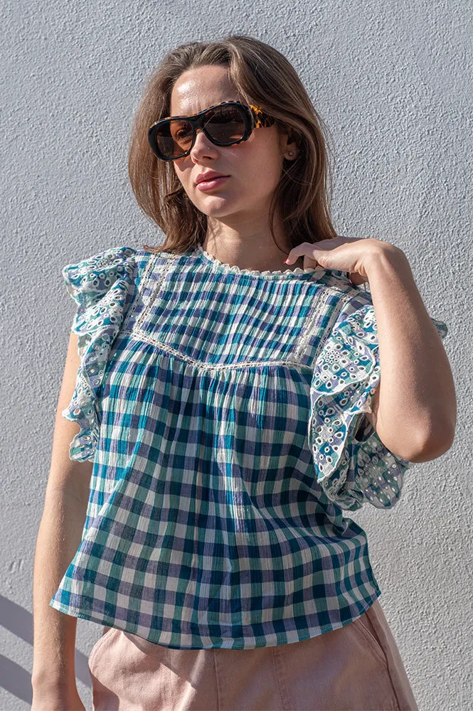 Bellerose Hudalla Check A Gingham Blouse