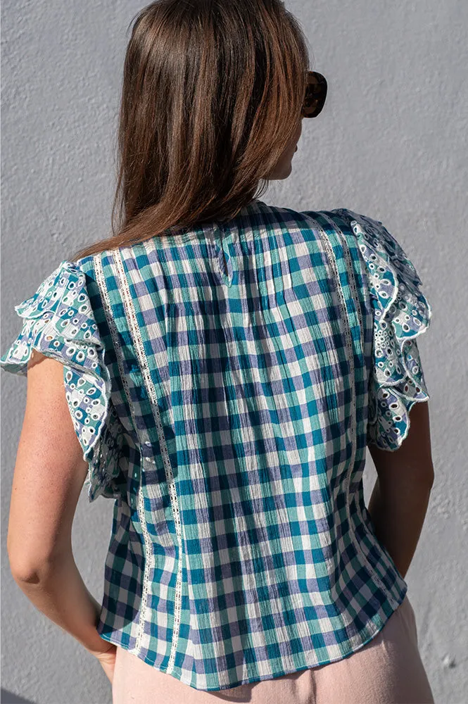 Bellerose Hudalla Check A Gingham Blouse