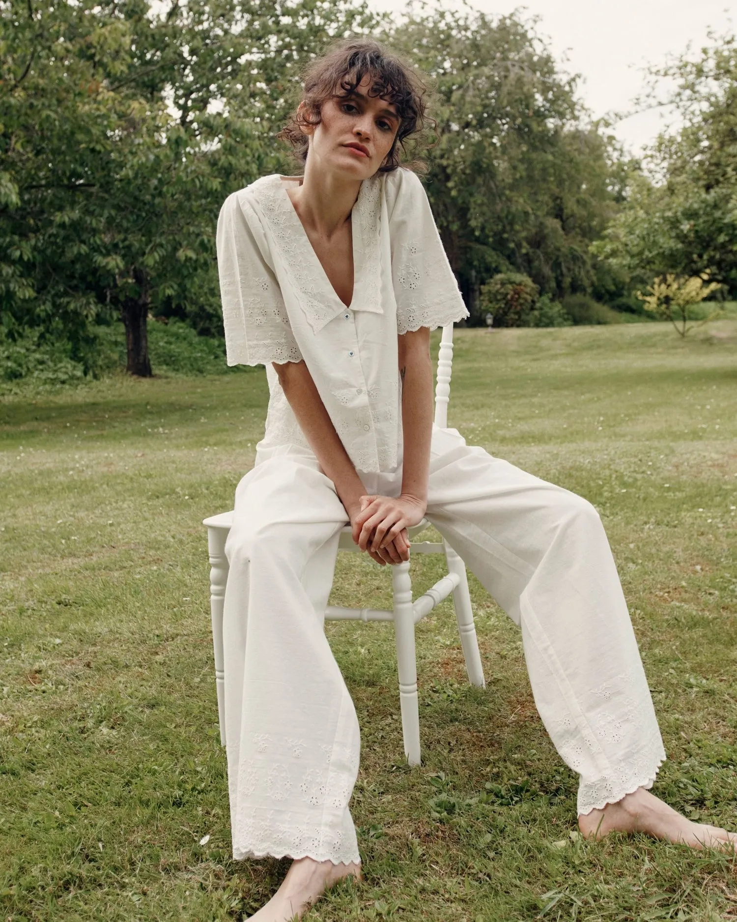 Blouse Broderie A Ida-babette Blanc