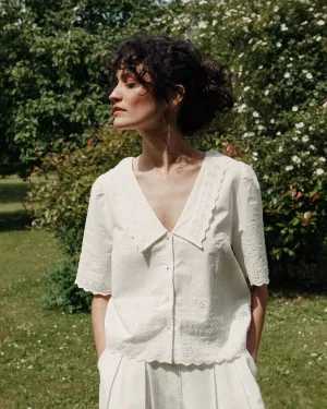 Blouse Broderie A Ida-babette Blanc