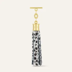 Capsule Tassel | Dalmatian Spot with Gold hardware