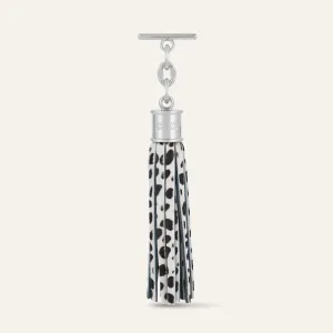 Capsule Tassel | Dalmatian Spot with Silver hardware