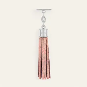 Capsule Tassel | Garden of Roses with Silver hardware