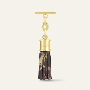 Capsule Tassel Mini | Japanese Gardens with Gold hardware