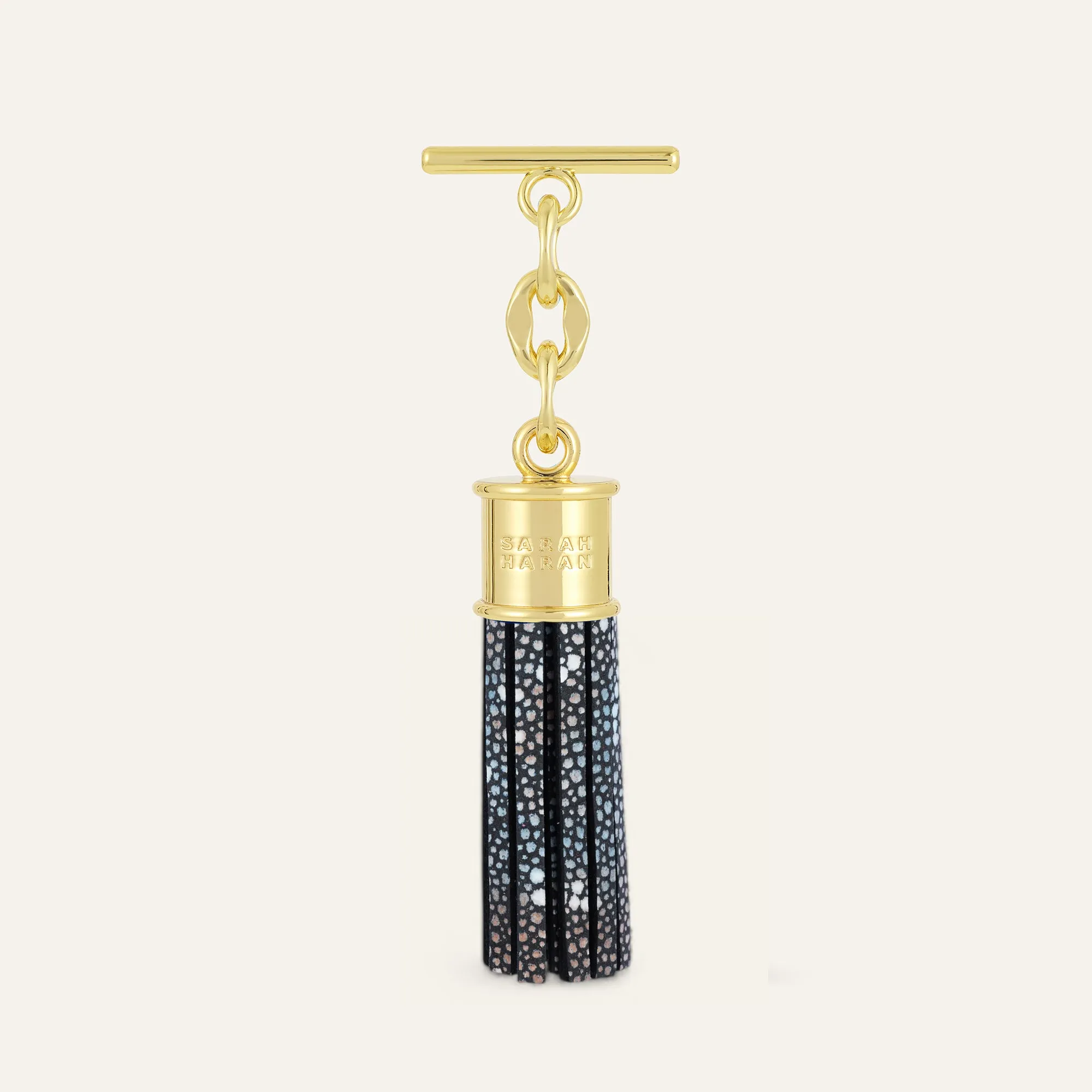 Capsule Tassel Mini | Multi Colour Shagreen with Gold hardware