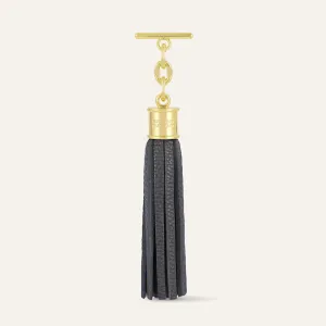 Capsule Tassel | Storm Grey with Gold hardware