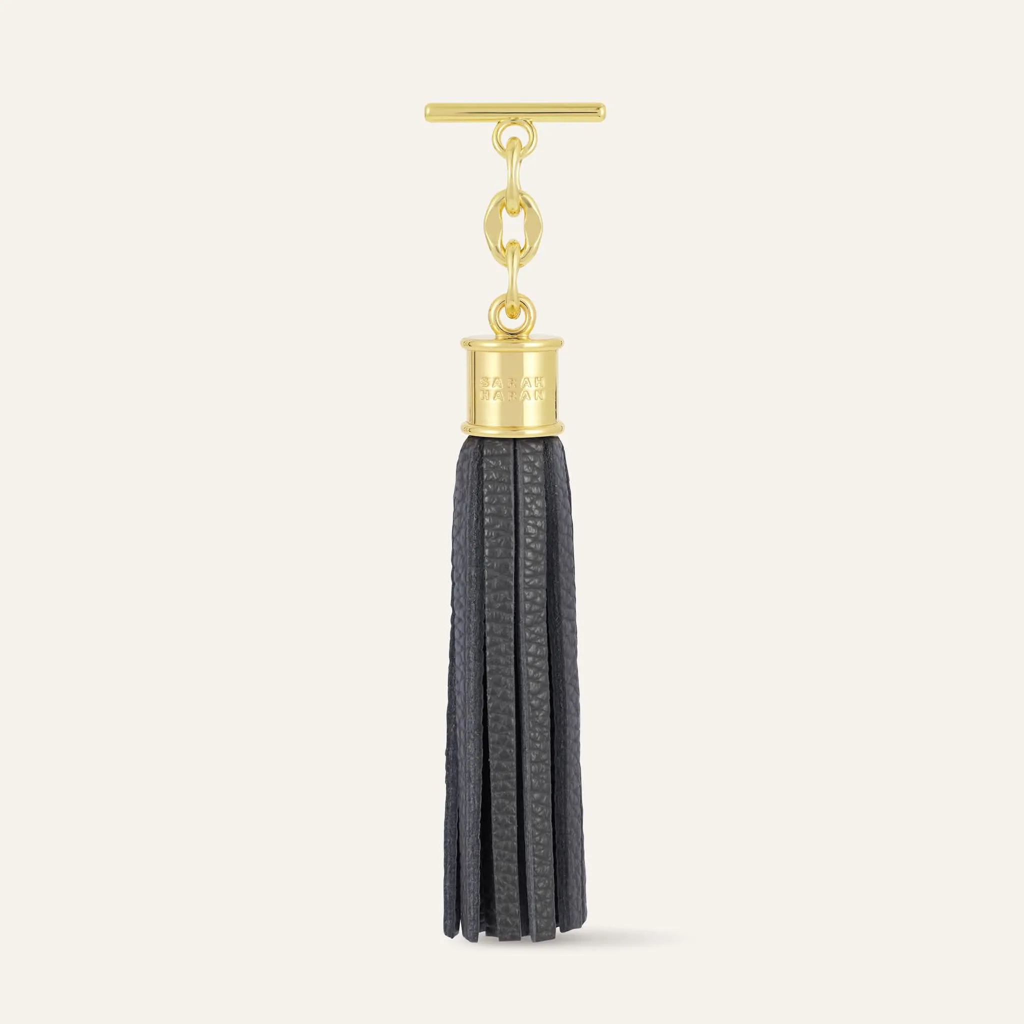 Capsule Tassel | Storm Grey with Gold hardware