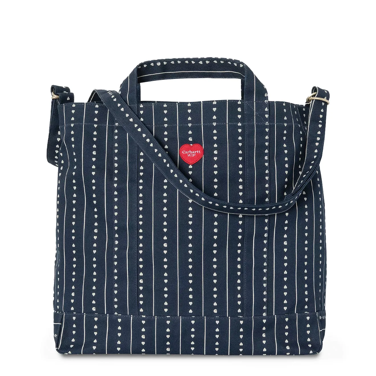 Carhartt WIP Drewe Tote Big Heart C Pinstripe / Ink / Natural