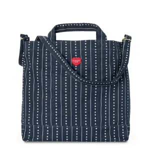 Carhartt WIP Drewe Tote Big Heart C Pinstripe / Ink / Natural