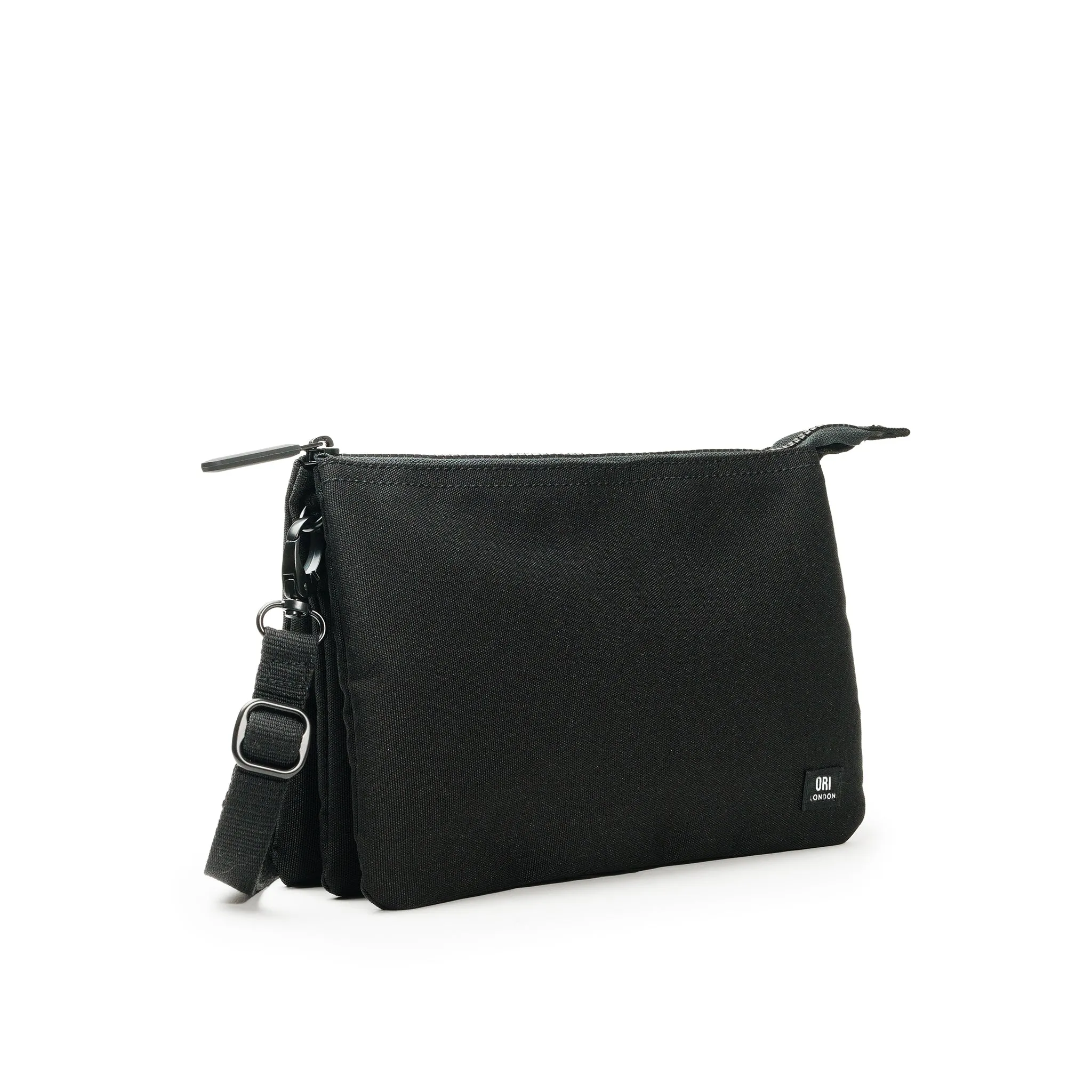 Carnaby Crossbody XL All Black Recycled Canvas
