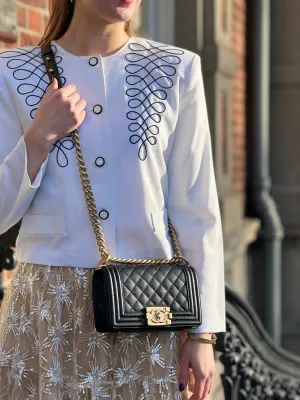 Chanel Black Caviar Leather Mini Boy Crossbody