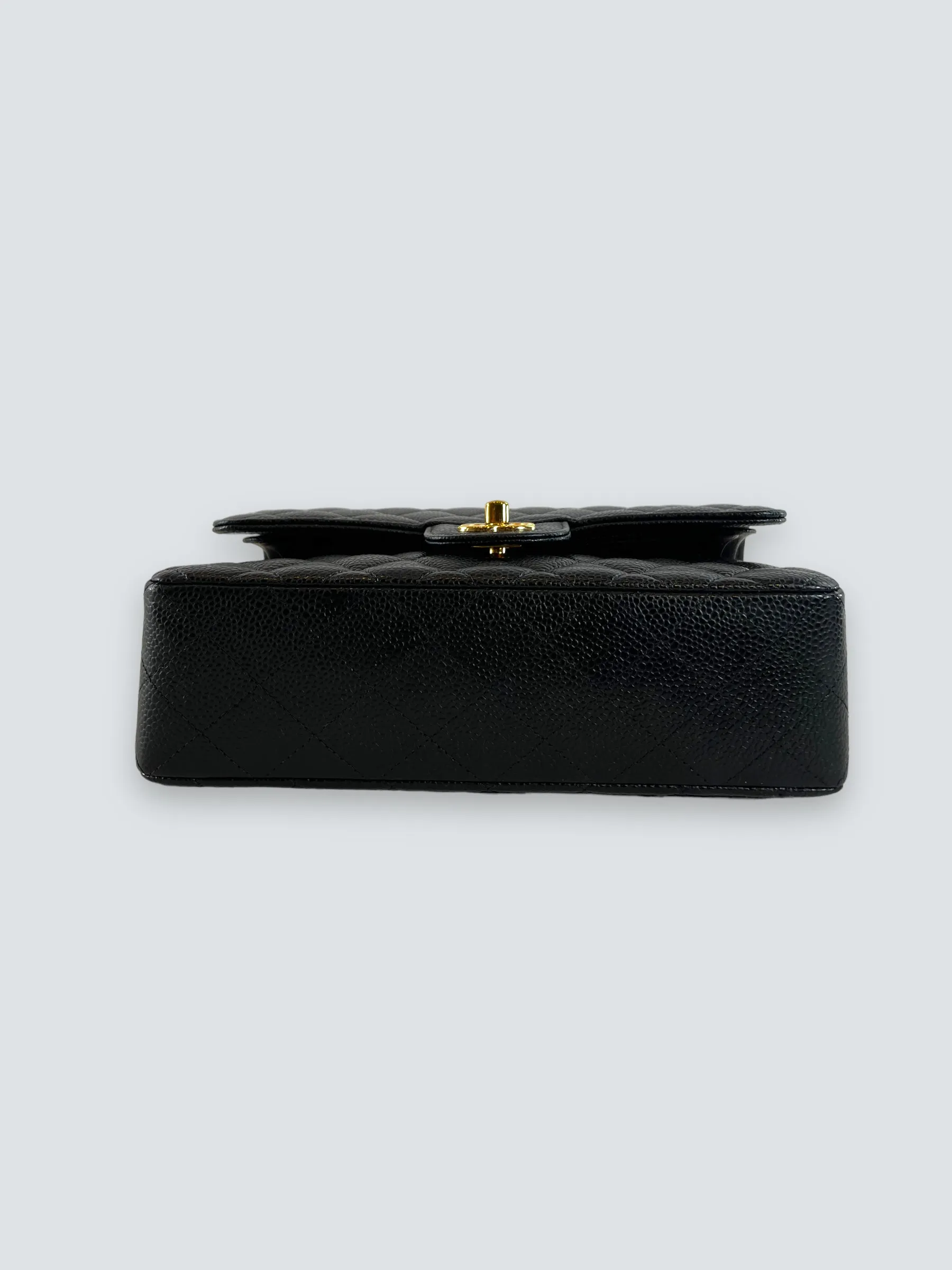 Chanel Black Caviar Leather Small Double Flap