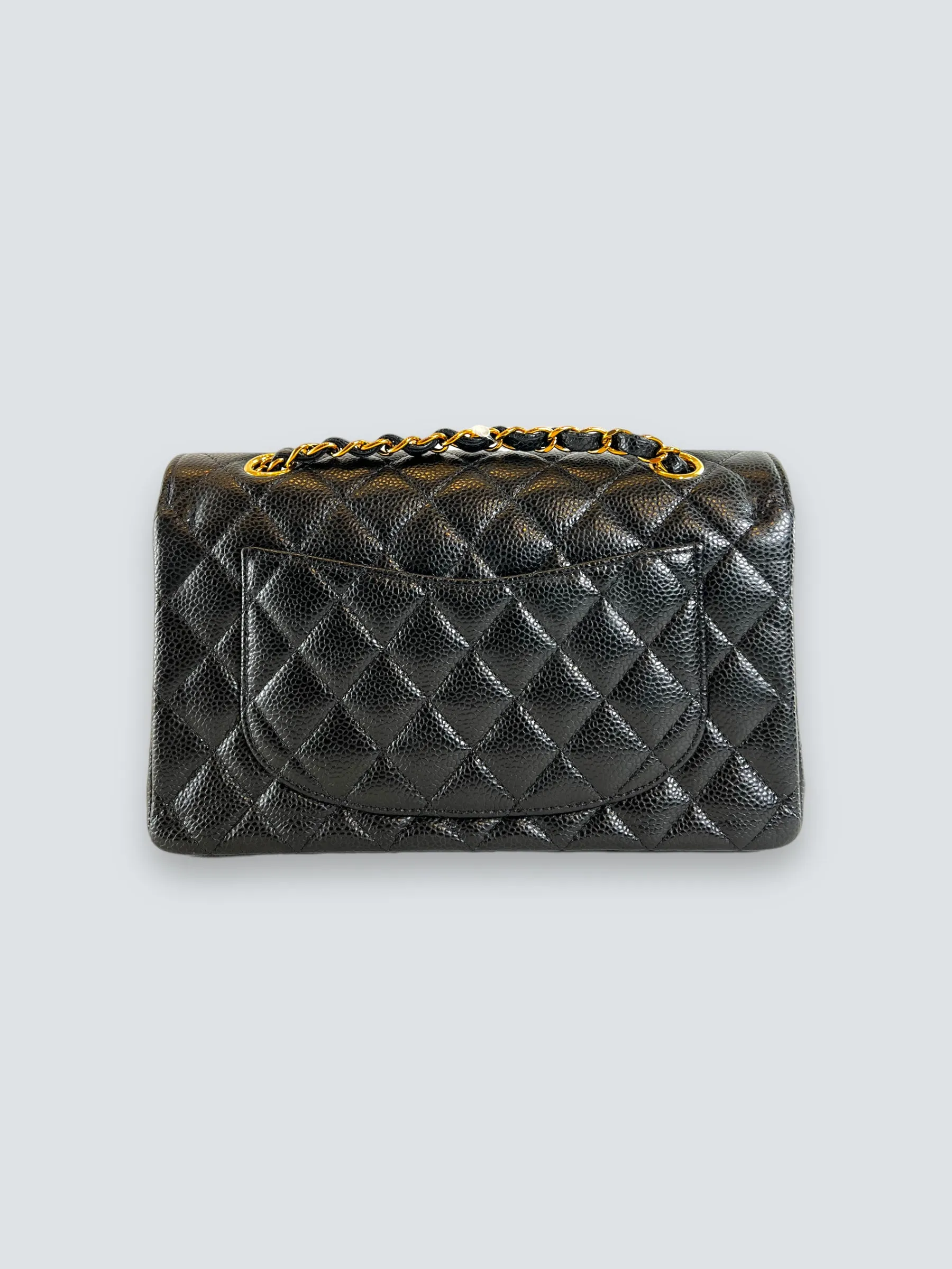 Chanel Black Caviar Leather Small Double Flap
