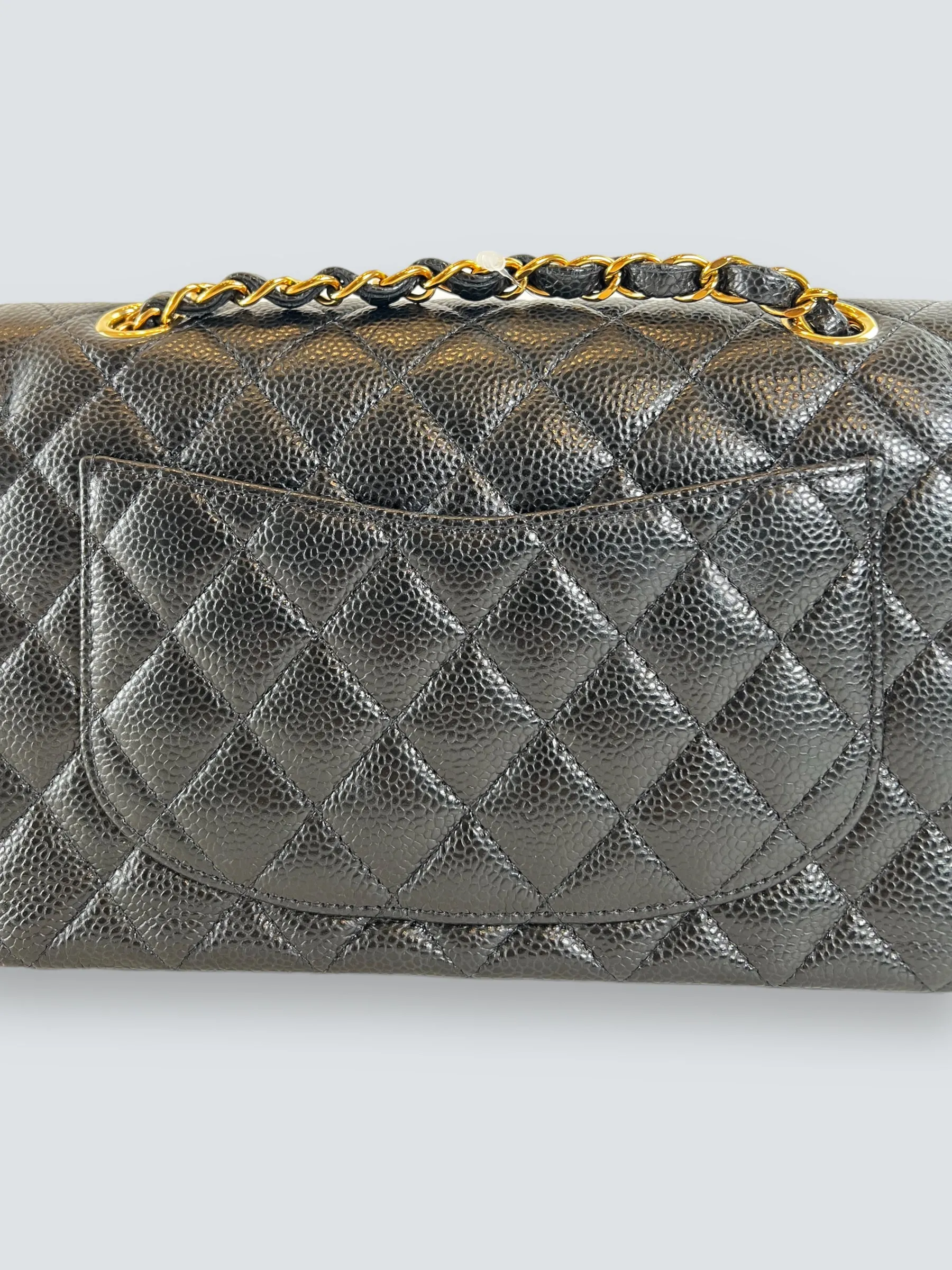 Chanel Black Caviar Leather Small Double Flap