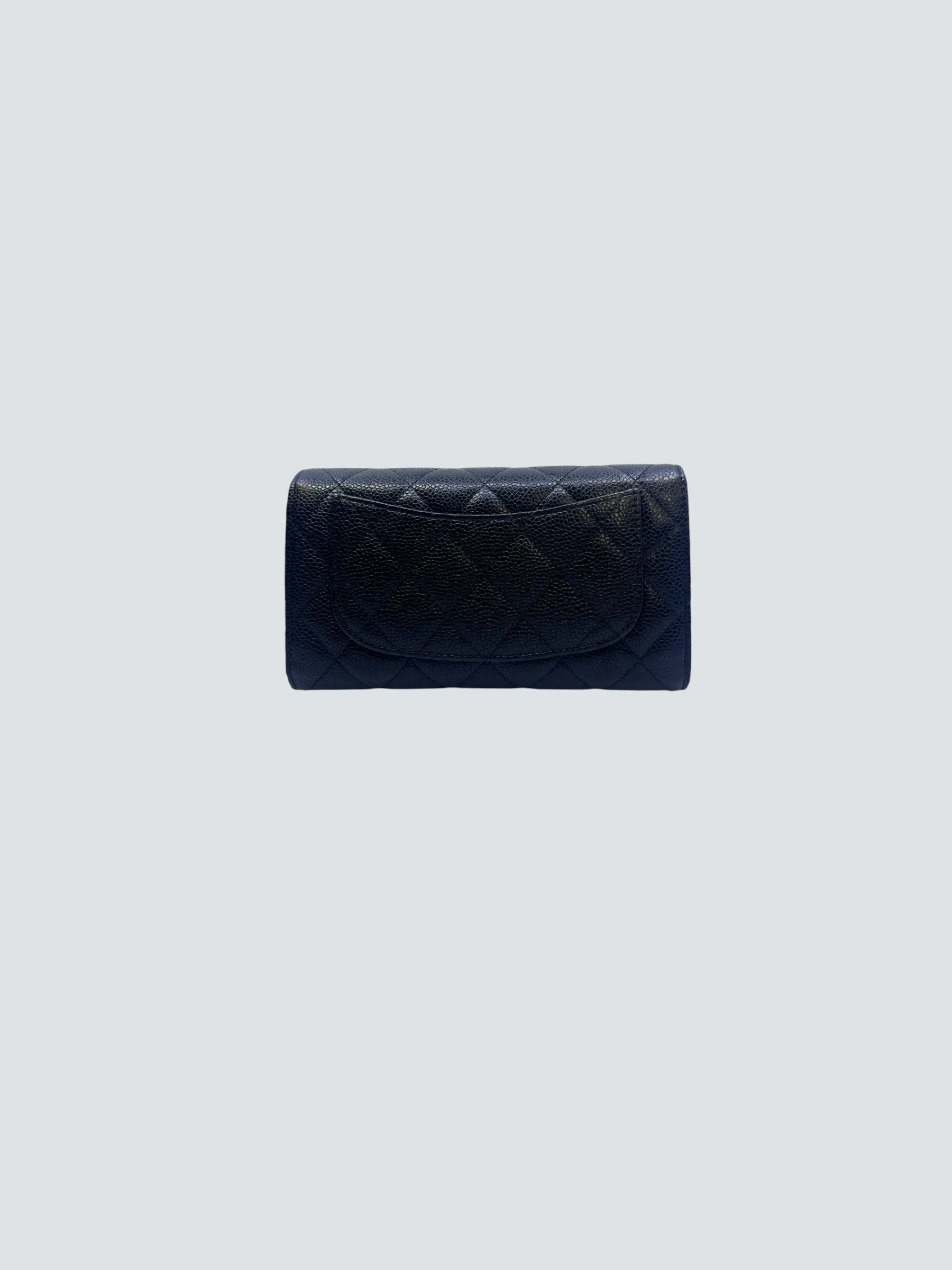 Chanel Black Caviar Leather Wallet