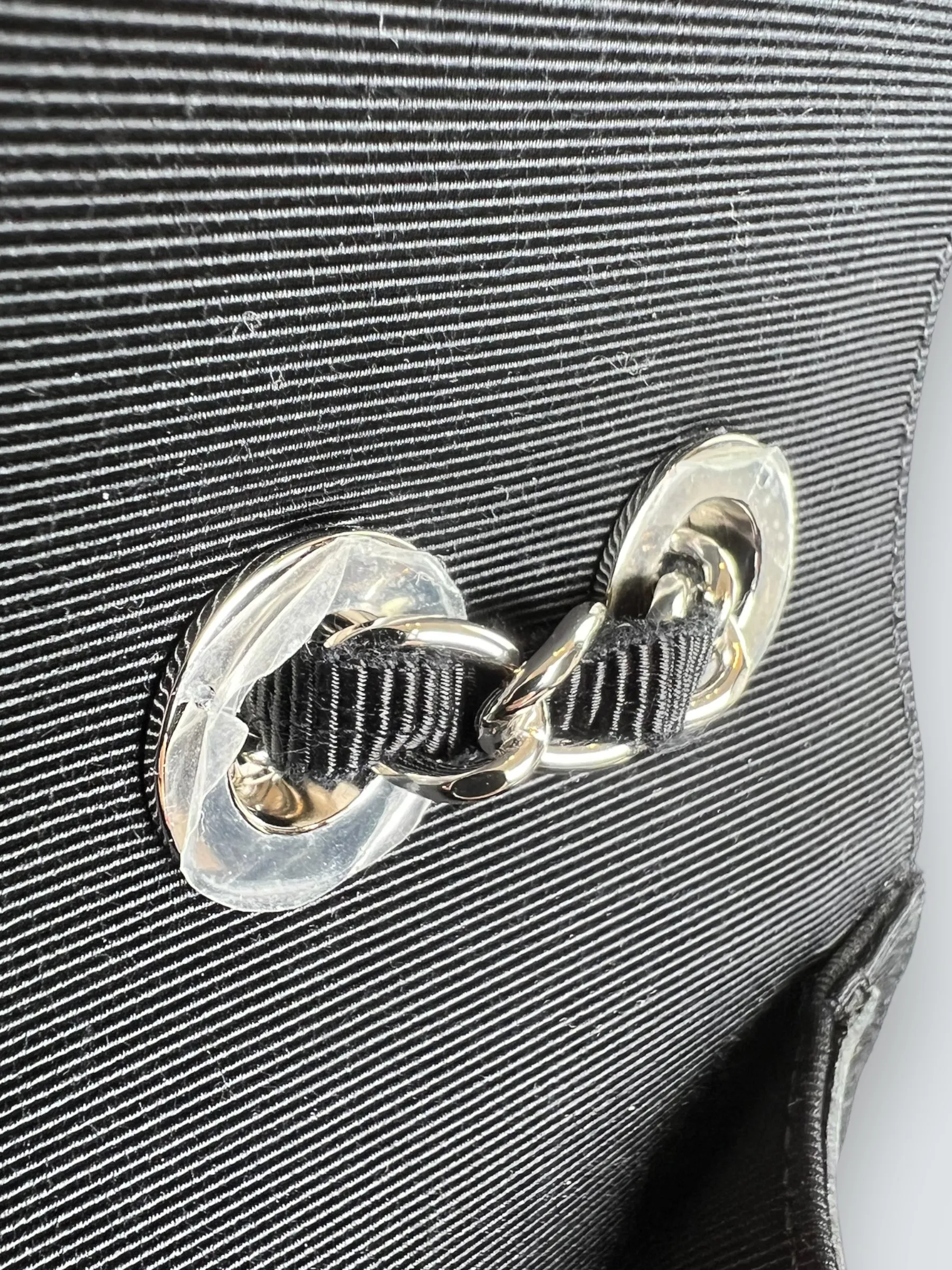Chanel Black Crumpled Calfskin Flap