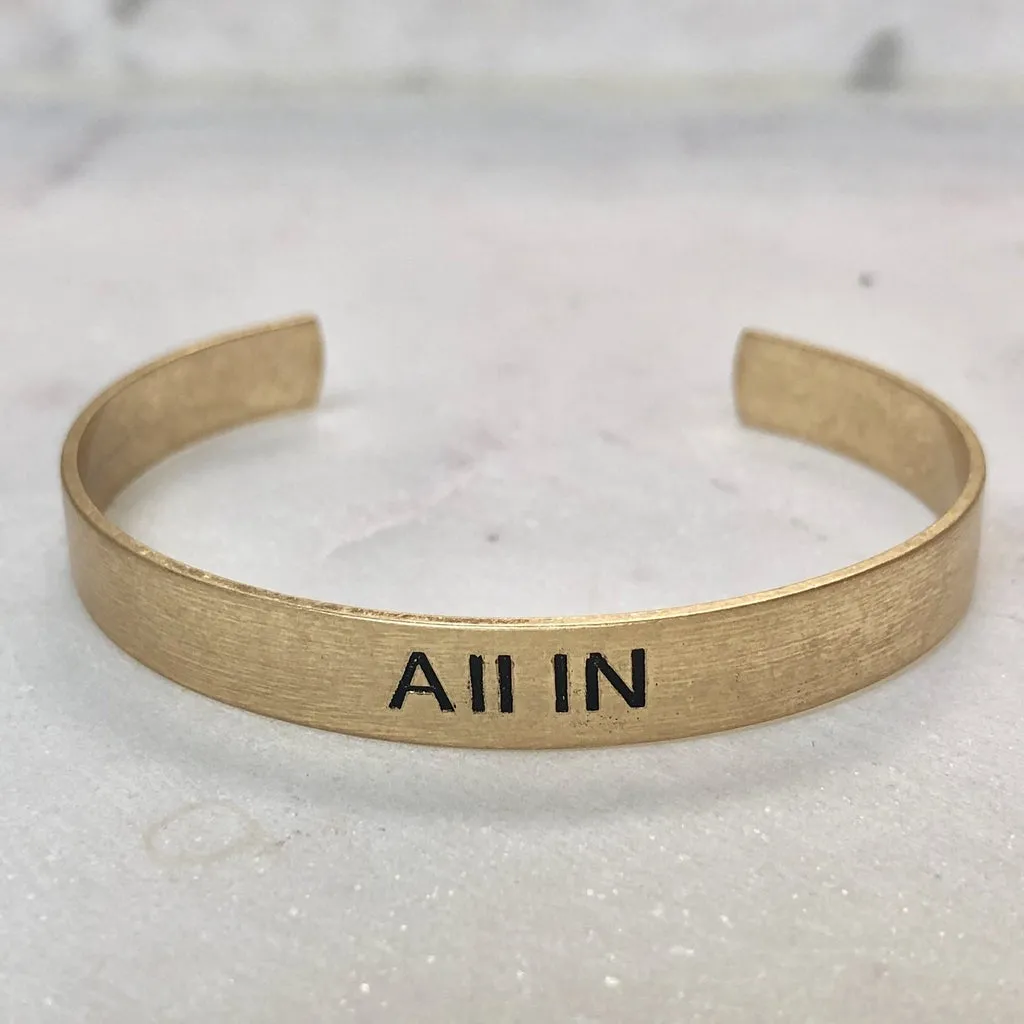 Choose your Word - Brushed Copper Cuff