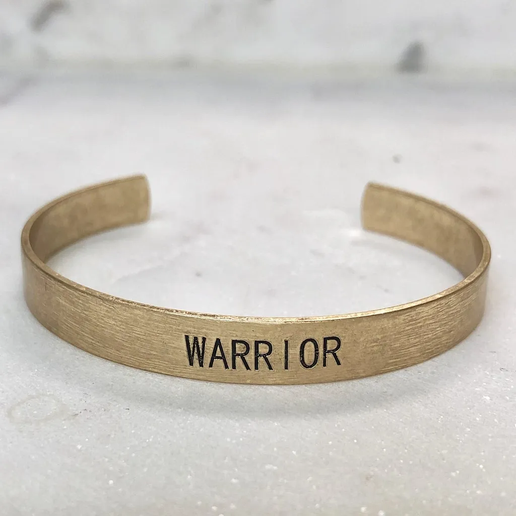 Choose your Word - Brushed Copper Cuff