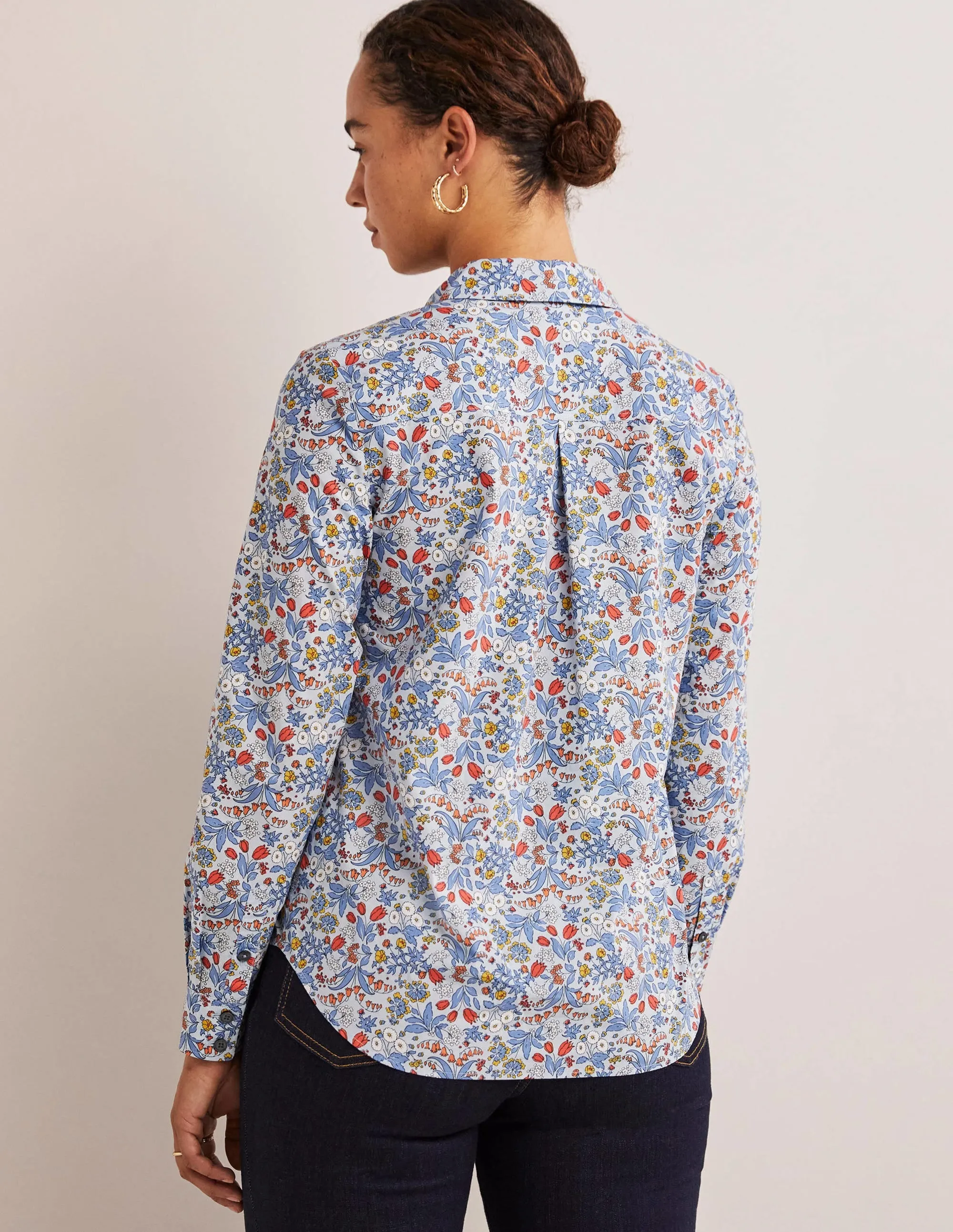 Classic Cotton Shirt-Surf. Wildflower