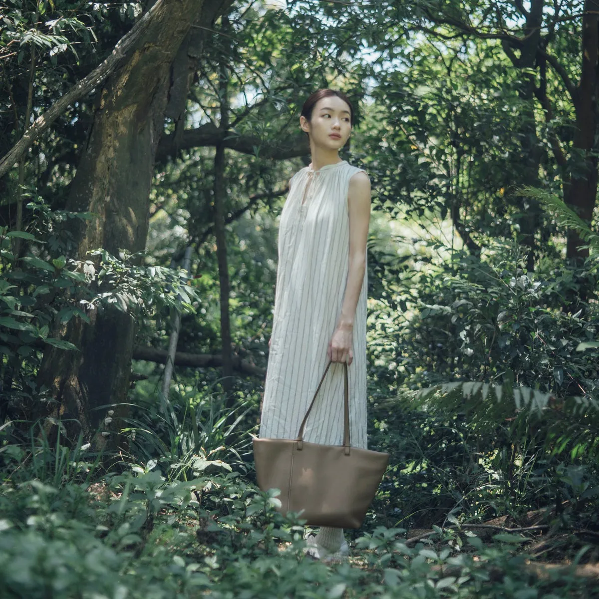 Clementine Leather Tote Bag