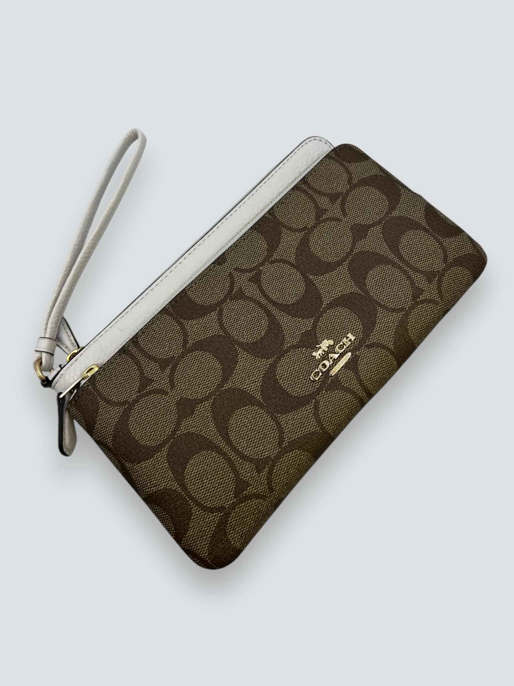Coach Monogram Zip Wallet