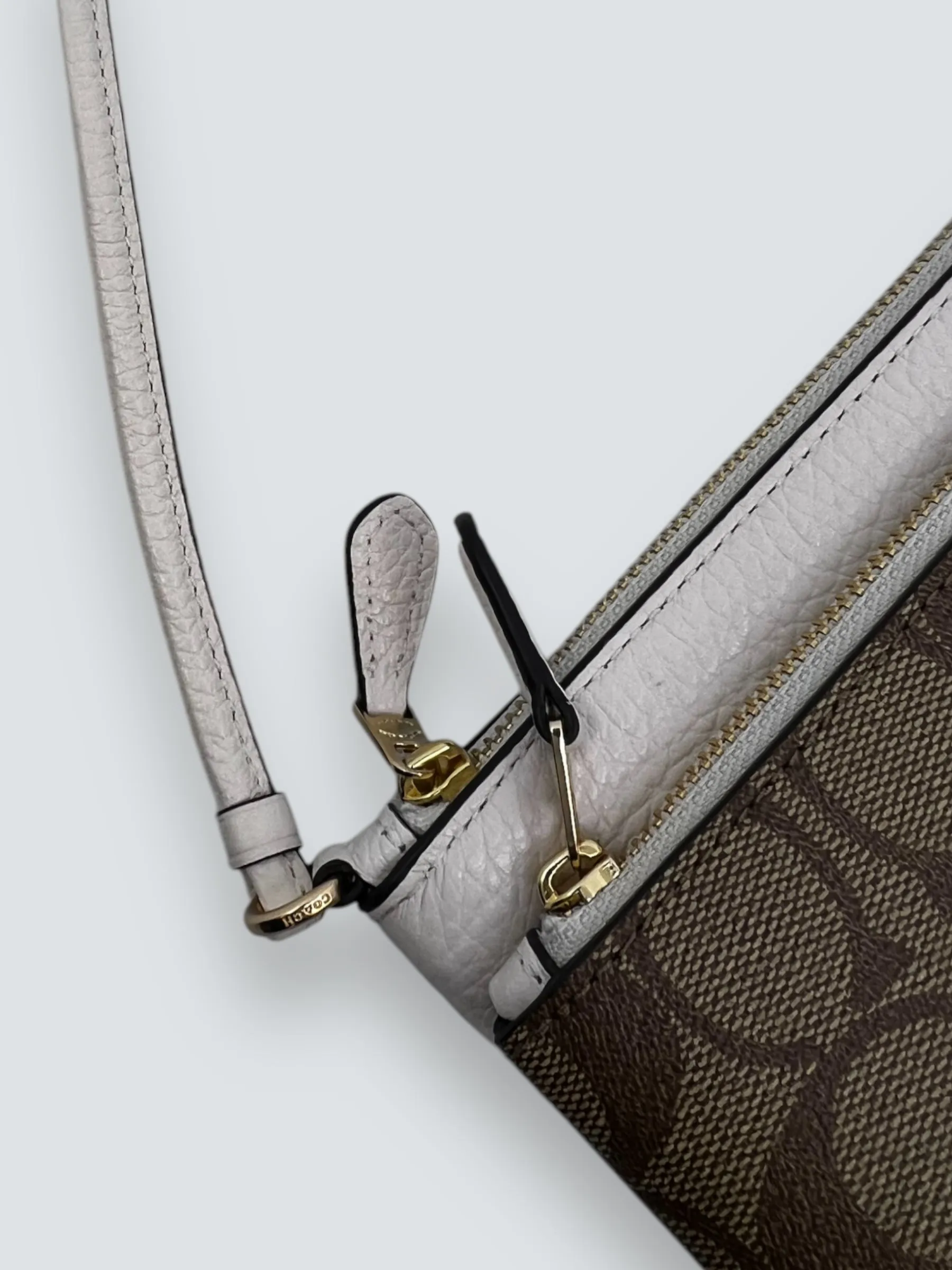 Coach Monogram Zip Wallet