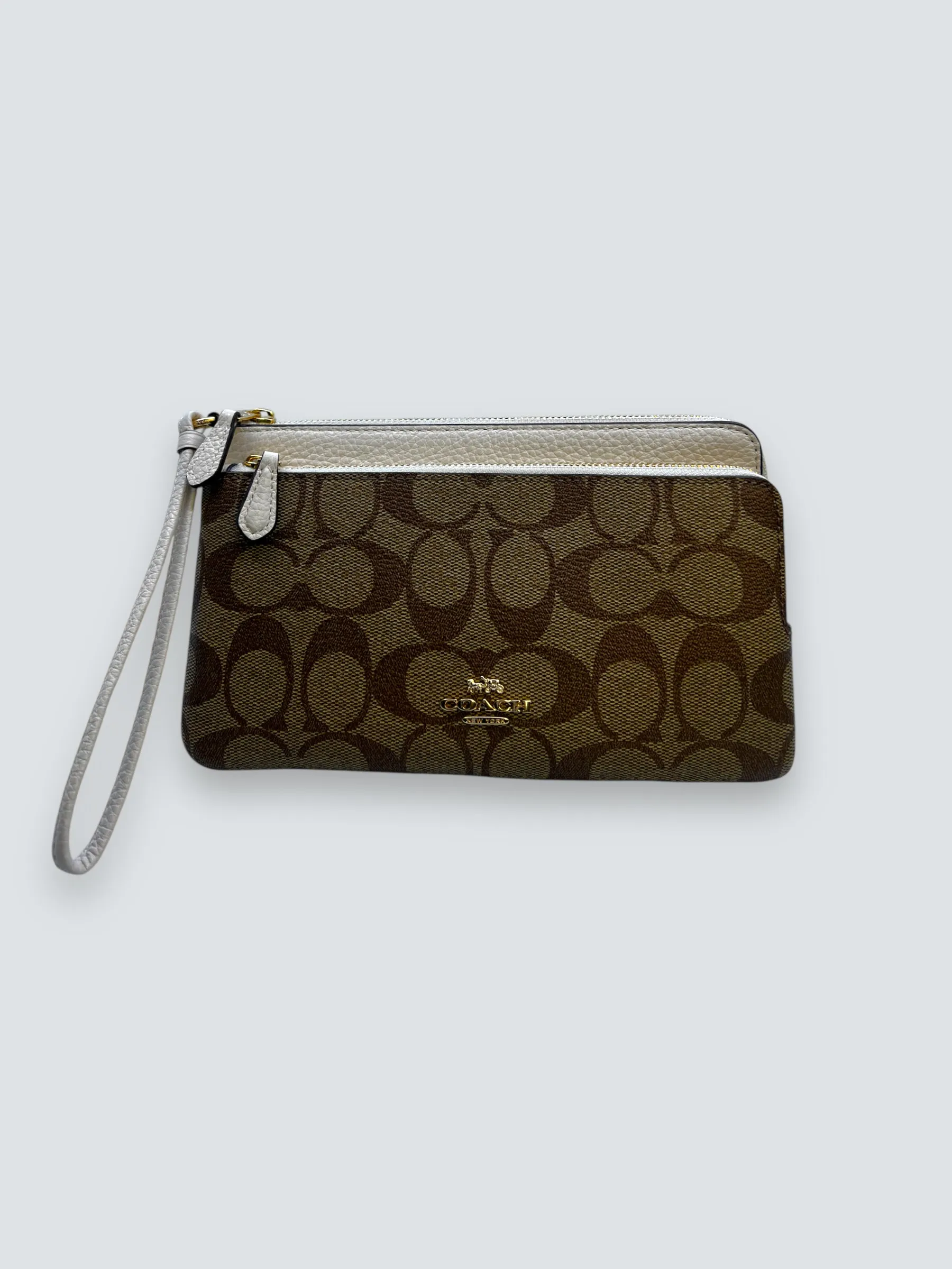Coach Monogram Zip Wallet