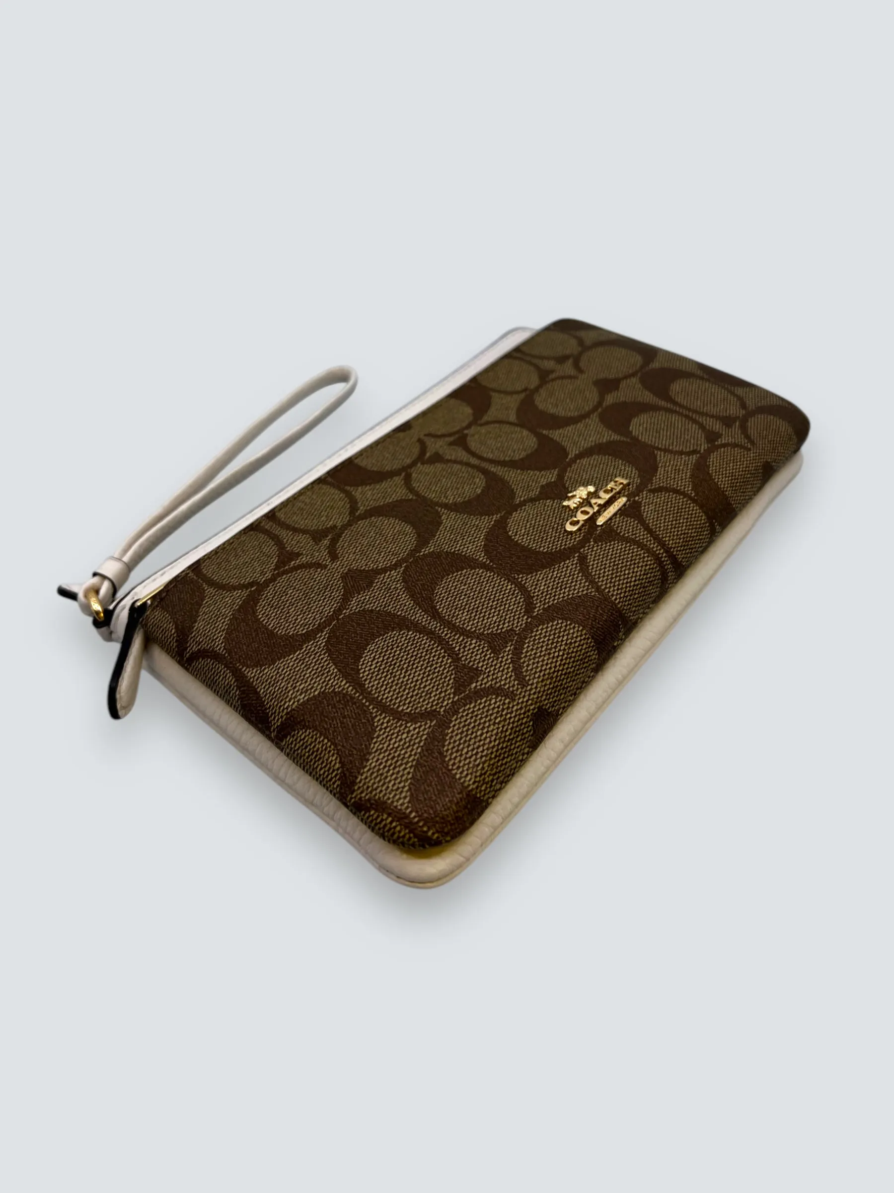 Coach Monogram Zip Wallet
