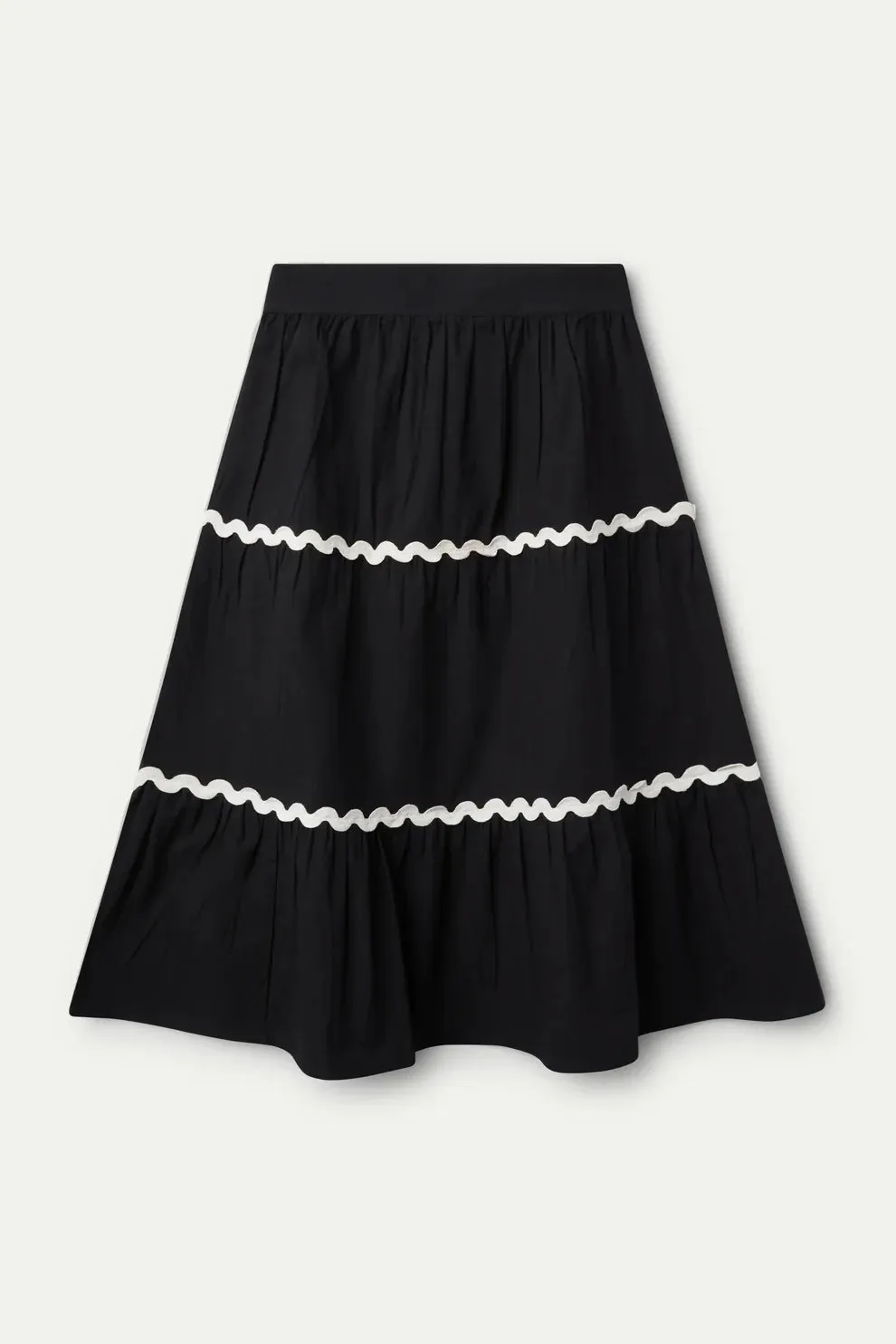 Compania Fantastica Black Midi Skirt