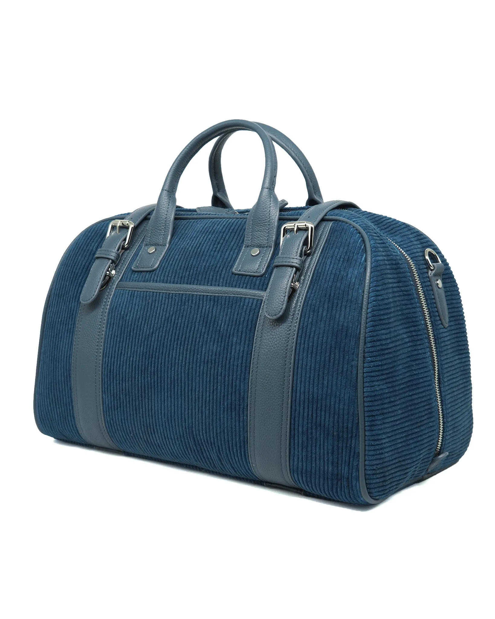 Corduroy Voyage Duffel (Indigo/ Nautical)