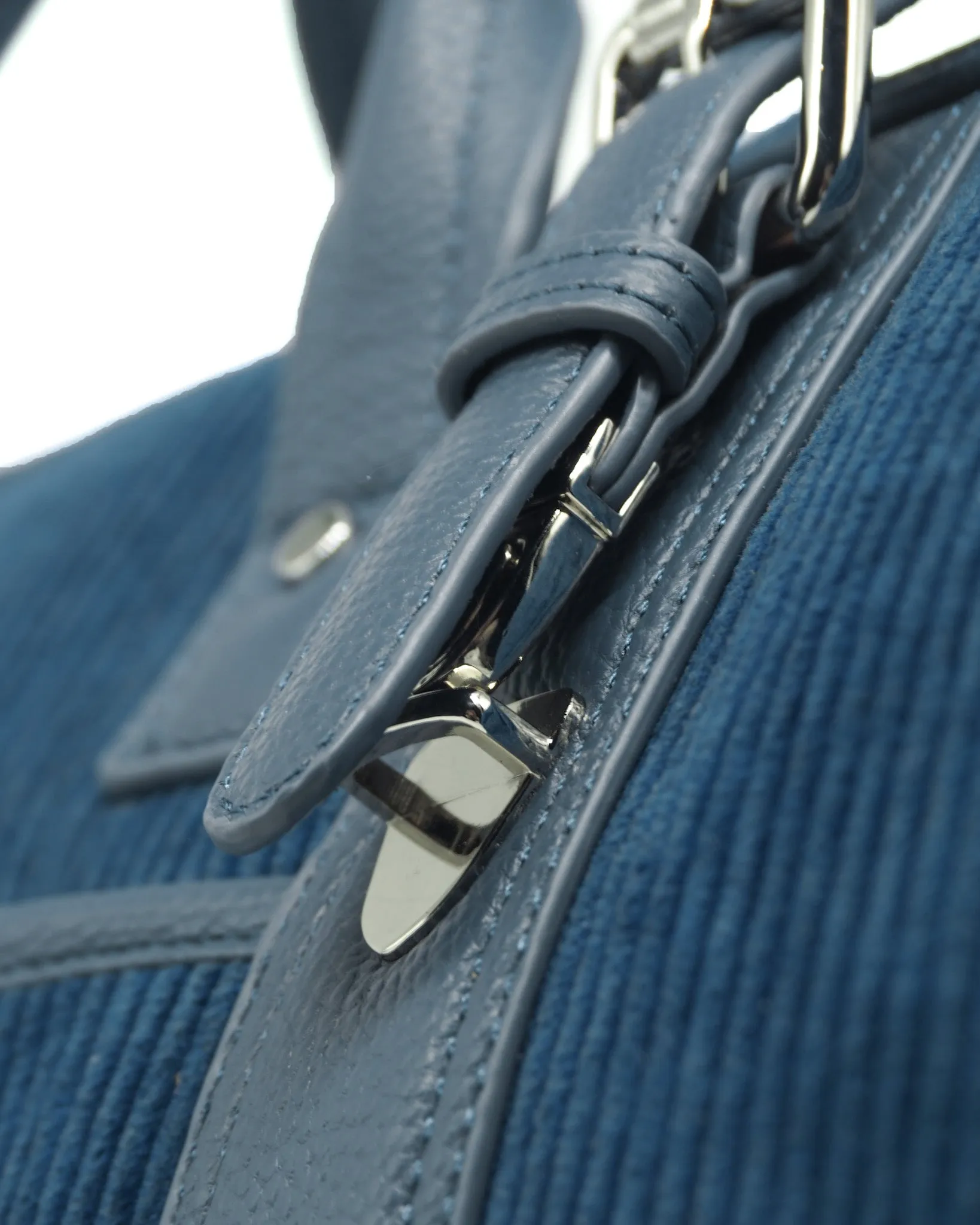 Corduroy Voyage Duffel (Indigo/ Nautical)