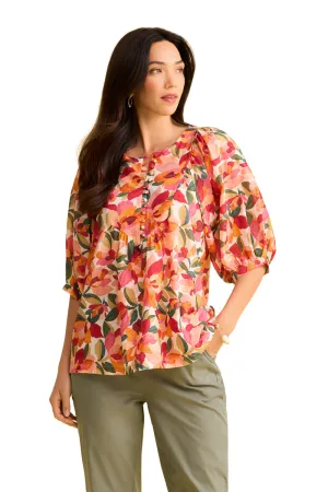 Cotton Blouse - Rococo White Print