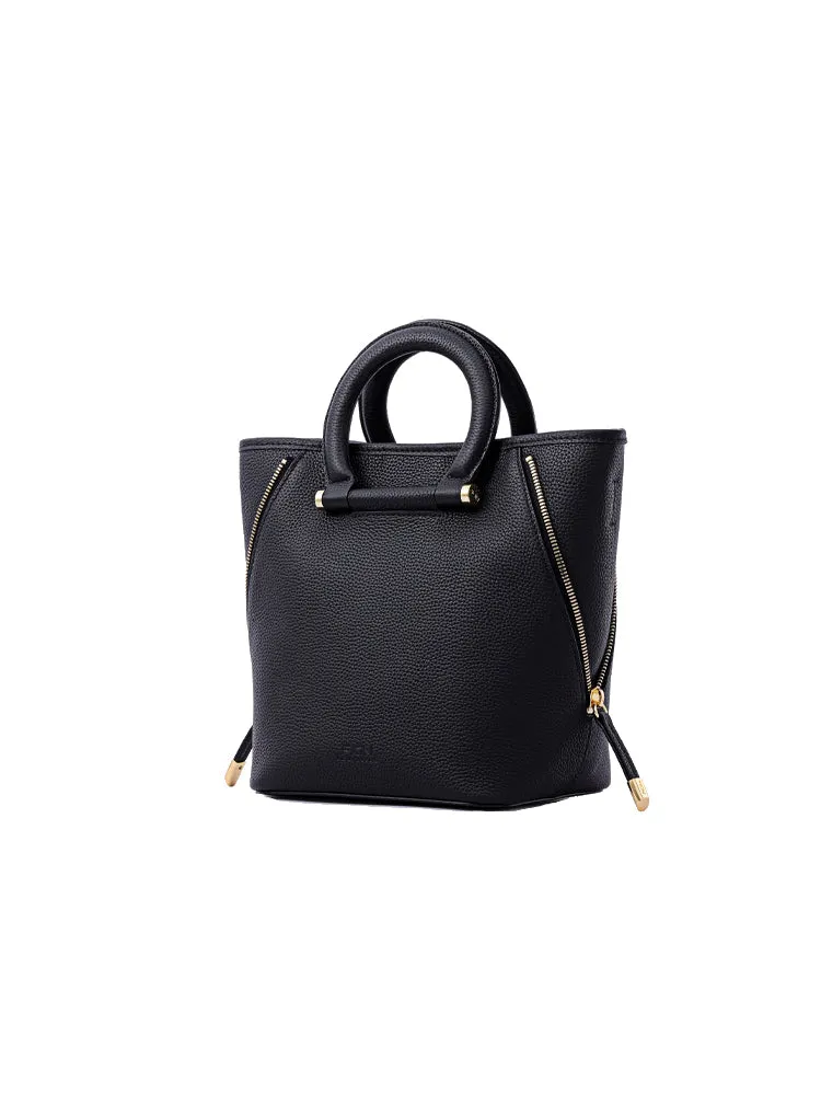 Day Light Leather Top Handle Bag