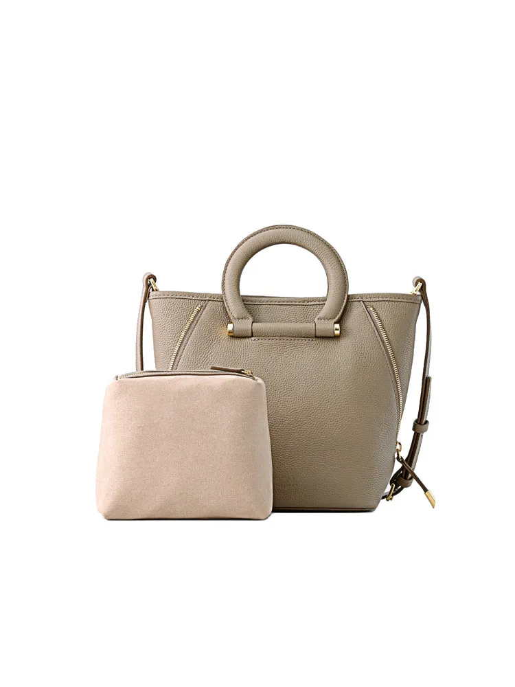 Day Light Leather Top Handle Bag